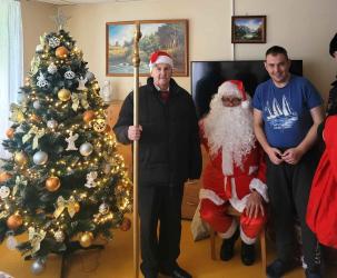 Wizyta Świętego Mikołaja w DPS.