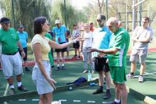 Turniej Bocce w DPS w Zgórsku. (Foto: archiwum Starostwa Powiatowego w Kielcach)